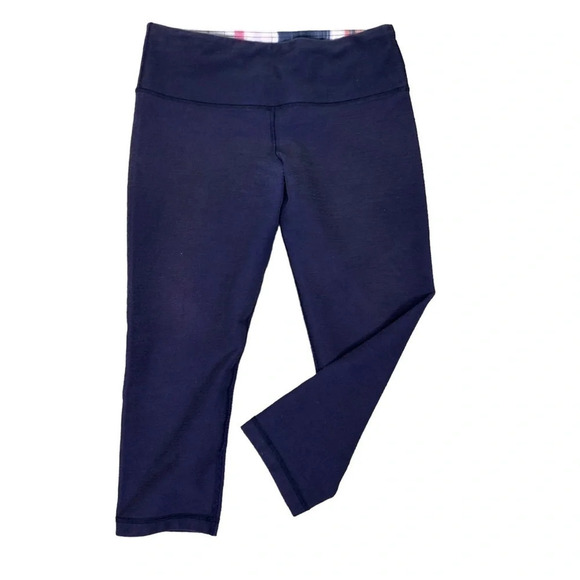 Vintage Lululemon Wunder Under Crop Slub Denim - Picture 2 of 6